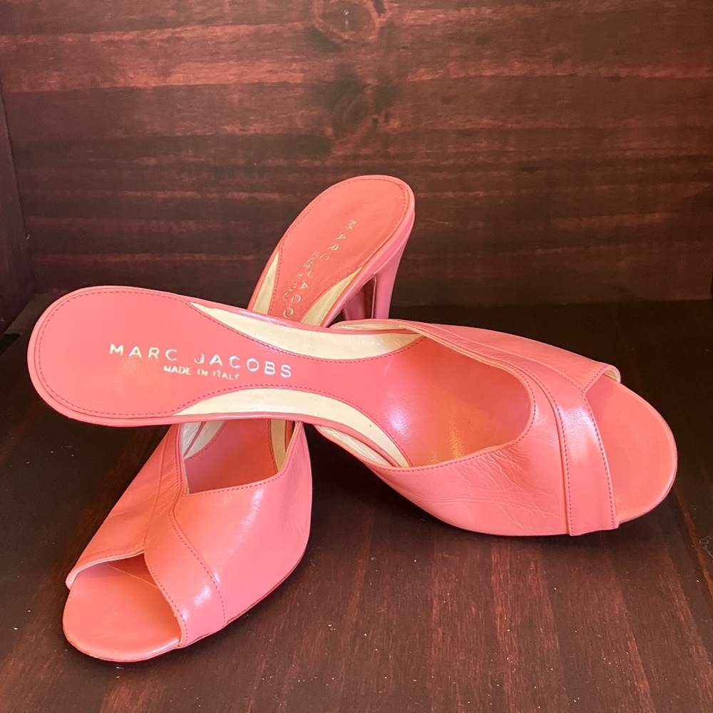 Marc Jacobs Vintage Bubblegum Pink Peep-Toe Stilettos, EU 36, US 5.5-6